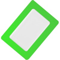 Snap Eraser Rectangular in Green