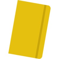 Coloured Banbury A6 Notebook in Yellow