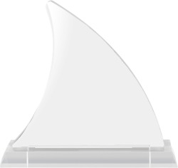 Fin-Shaped Award in Clear
