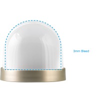 Snow Dome in Clear/Gold