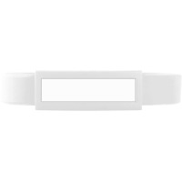 Domed Silicone Wristband in White