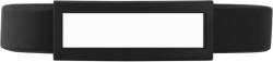 Domed Silicone Wristband in Black