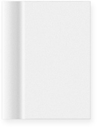 Book Shaped Eraser in White