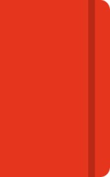 Coloured Banbury A6 Notebook in Red