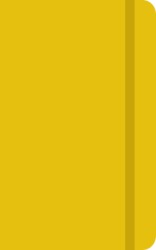 Coloured Banbury A6 Notebook in Yellow