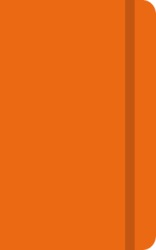 Coloured Banbury A6 Notebook in Orange
