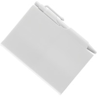 Sticky Note Pad with Pen in White