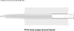Albion Grip Ballpen (Blue Ink) in White