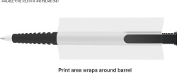 Albion Grip Ballpen (Blue Ink) in Black