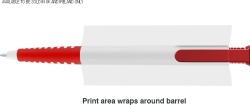 Albion Grip Ballpen (Blue Ink) in Red