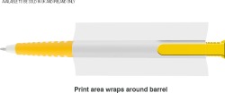 Albion Grip Ballpen (Blue Ink) in Yellow