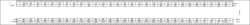 300mm Scale Ruler in White