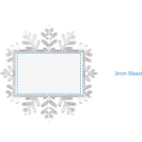 Snowflake Magnet in Clear