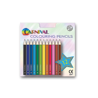 Carnival Colouring Pencils 12 Pack Half Size