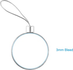 Round Ornament in Clear