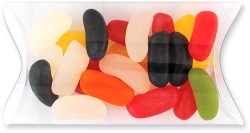 Pillow Pouch with Jelly Beans in Transparent