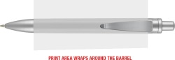 Futura Digital Ballpen in White/Silver