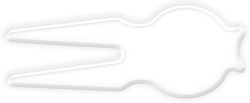 Pisa Pitch Fork in White
