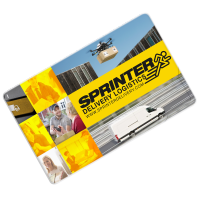 Coloured Mint Container Credit Card Shape