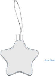 Star Ornament in Clear