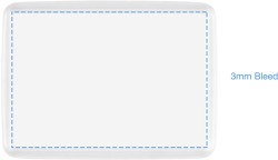 Picto Badge - Rectangular in Clear