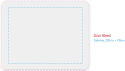 Mouse Mat in White/Black