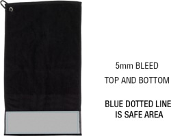 Golf Pro Towel in Black