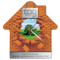 House-Shaped Wall Clock