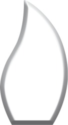 Teardrop Award in Clear