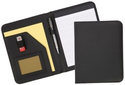 Dartmouth A5 Conference Folder - No Zip (Bottom Right Print) in Black