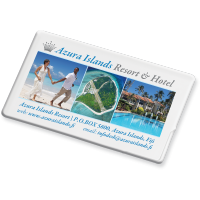 White Mint Container Credit Card Shape