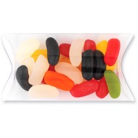 Pillow Pouch with Jelly Beans in Transparent
