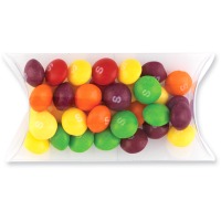 Pillow Pouch with Skittles in Transparent