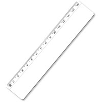 15cm Ruler in White