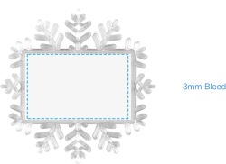 Snowflake Magnet in Clear