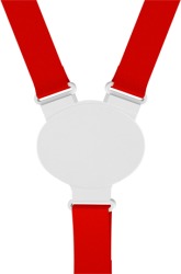 Snap Lanyard - Elliptical Shape in Red