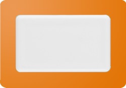 Snap Eraser Rectangular in Orange