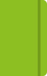 Coloured Banbury A6 Notebook in Light Green