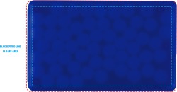 Coloured Mint Container Credit Card Shape in Frosted Blue