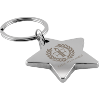 Printed Example of Star Shaped Keyring