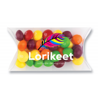 Pillow Pouch with Skittles
