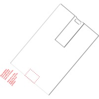 Credit Card Flash Drive - 4GB in White