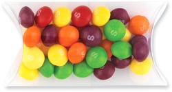 Pillow Pouch with Skittles in Transparent