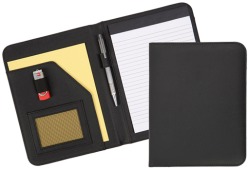 Dartmouth A5 Conference Folder - No Zip (Centre Print) in Black