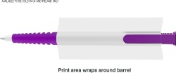 Albion Grip Ballpen (Blue Ink) in Purple