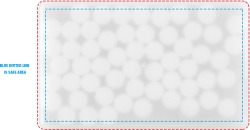 Coloured Mint Container Credit Card Shape in Frosted White