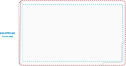 White Mint Container Credit Card Shape in White