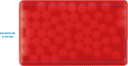 Coloured Mint Container Credit Card Shape in Frosted Red