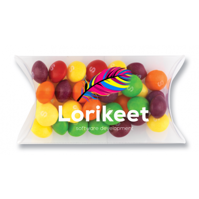 Pillow Pouch with Skittles