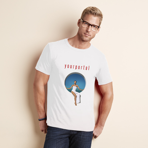 White T-Shirt - Medium - Printed Front